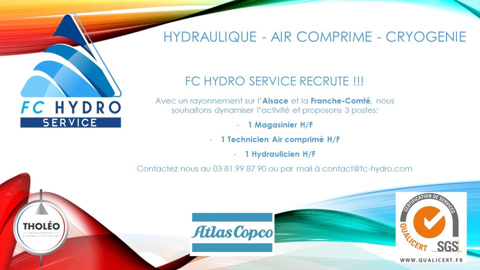 FC HYDRO Service recrute 
